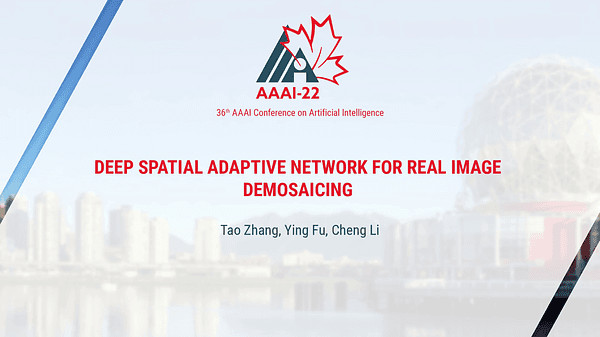 Deep Spatial Adaptive Network for Real Image Demosaicing