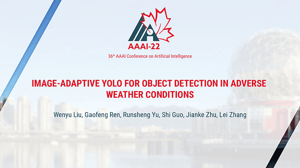 Image-Adaptive YOLO for Object Detection in Adverse Weather Conditions