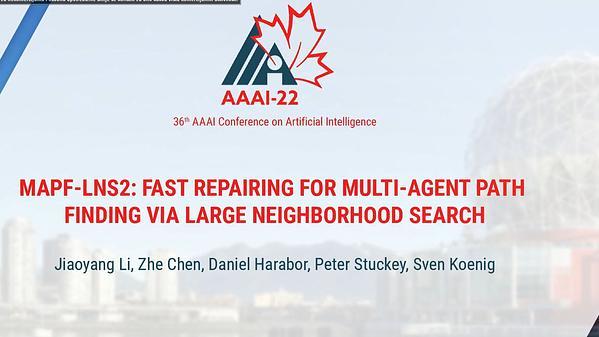 RMAPF: Fast Repairing for Multi-Agent Path Finding via Large Neighborhood Search