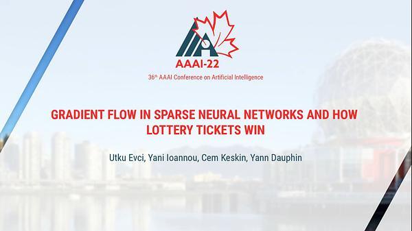 Gradient Flow in Sparse Neural Networks and How Lottery Tickets Win