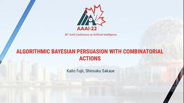 Algorithmic Bayesian Persuasion with Combinatorial Actions