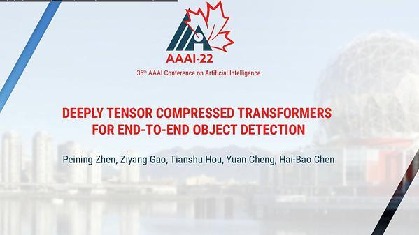 Deeply Tensor Compressed Transformers for End-to-End Object Detection