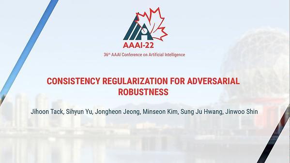 Consistency Regularization for Adversarial Robustness