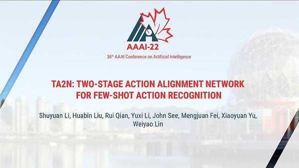 TA2N: Two-Stage Action Alignment Network for Few-Shot Action Recognition