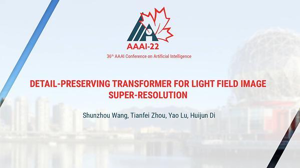 Detail-Preserving Transformer for Light Field Image Super-Resolution