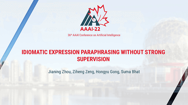 Idiomatic Expression Paraphrasing without Strong Supervision