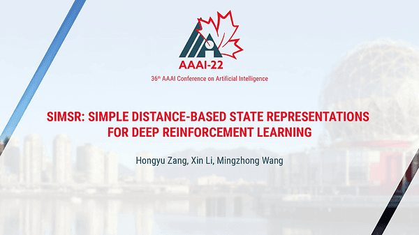 SimSR: Simple Distance-Based State Representations for Deep Reinforcement Learning