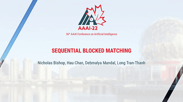 Sequential Blocked Matching