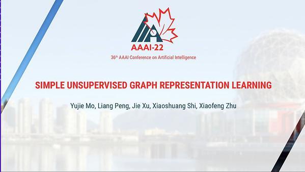 Simple Unsupervised Graph Representation Learning