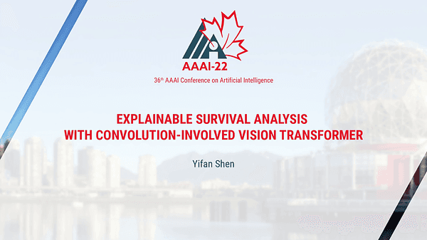Explainable Survival Analysis with Convolution-Involved Vision Transformer