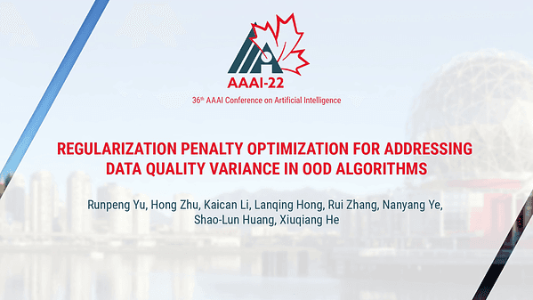 Regularization Penalty Optimization for Addressing Data Quality Variance in OoD Algorithms