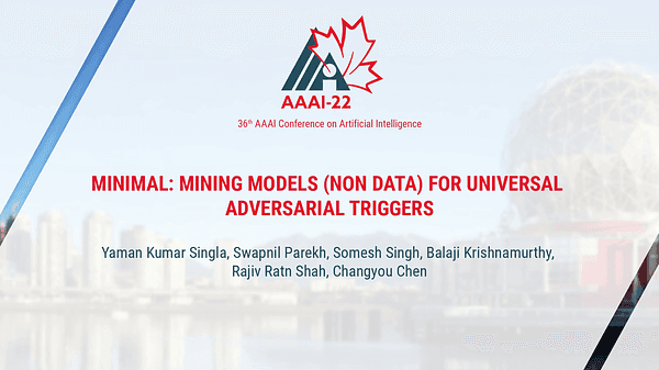 MINIMAL: Mining Models for Universal Adversarial Triggers