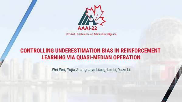 Controlling Underestimation Bias in Reinforcement Learning via Quasi-Median Operation