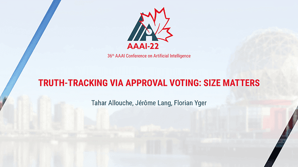 Truth-Tracking via Approval Voting: Size Matters