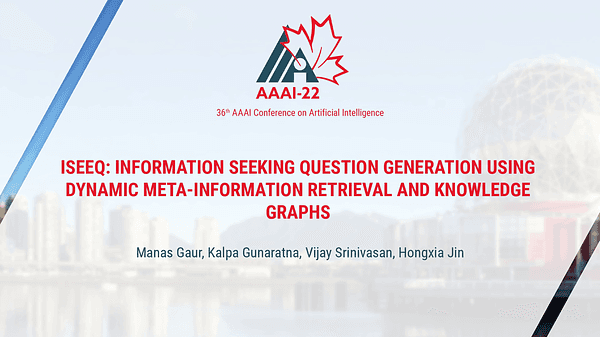 ISEEQ: Information Seeking Question Generation using Dynamic Meta-Information Retrieval and Knowledge Graphs