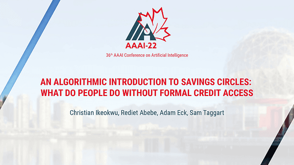 An Algorithmic Introduction to Savings Circles