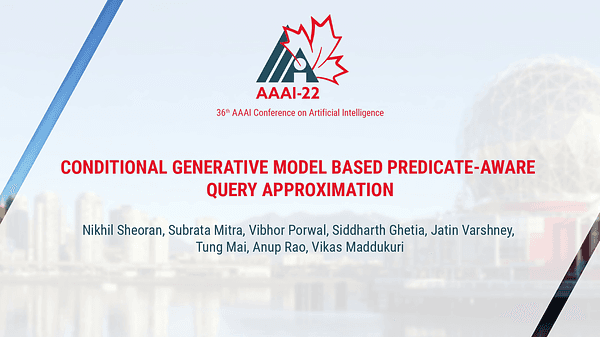 Conditional Generative Model Based Predicate-Aware Query Approximation