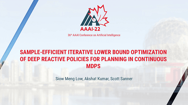 Sample-Efficient Iterative Lower Bound Optimization of Deep Reactive Policies for Planning in Continuous MDPs