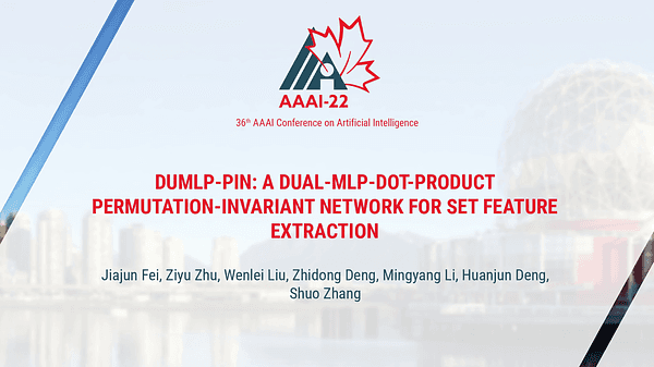 DuMLP-Pin: A Dual-MLP-Dot-Product Permutation-Invariant Network for Set Feature Extraction