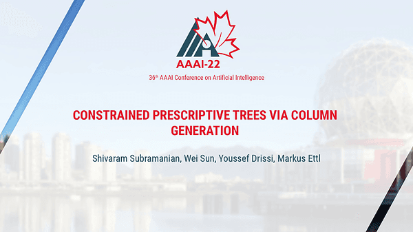 Constrained Prescriptive Trees via Column Generation