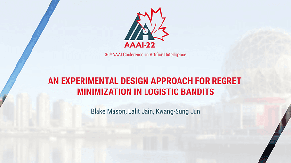 An Experimental Design Approach for Regret Minimization in Logistic Bandits