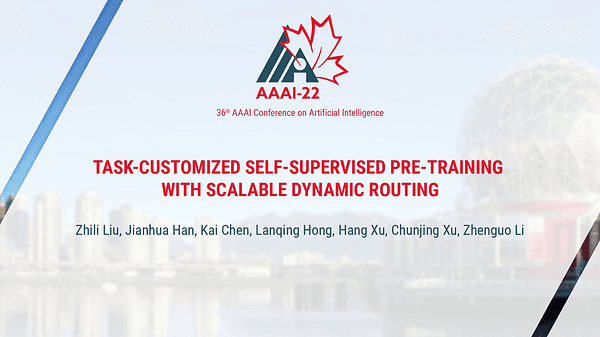 Task-Customized Self-Supervised Pre-Training with Scalable Dynamic Routing