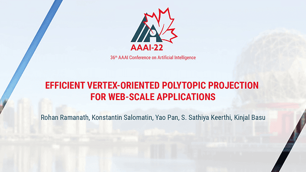 Efficient Vertex-Oriented Polytopic Projection for Web-Scale Applications