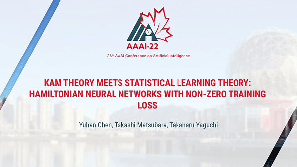 KAM Theory Meets Statistical Learning Theory: Hamiltonian Neural Networks with Non-Zero Training Loss