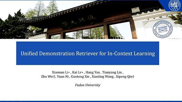 Unified Demonstration Retriever for In-Context Learning