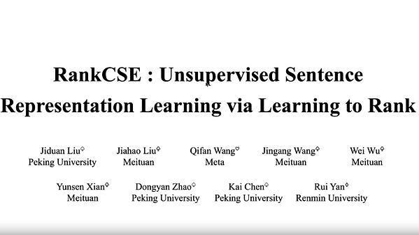 RankCSE: Unsupervised Sentence Representations Learning via Learning to Rank