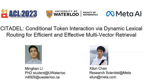 CITADEL: Conditional Token Interaction via Dynamic Lexical Routing for Efficient and Effective Multi-Vector Retrieval