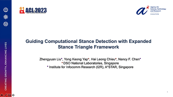 Guiding Computational Stance Detection with Expanded Stance Triangle Framework