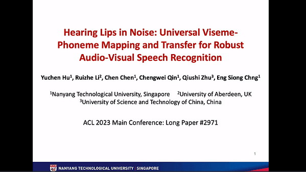 Hearing Lips in Noise: Universal Viseme-Phoneme Mapping and Transfer for Robust Audio-Visual Speech Recognition