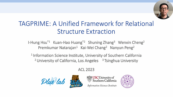 TAGPRIME: A Unified Framework for Relational Structure Extraction