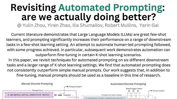 Revisiting Automated Prompting: Are We Actually Doing Better?