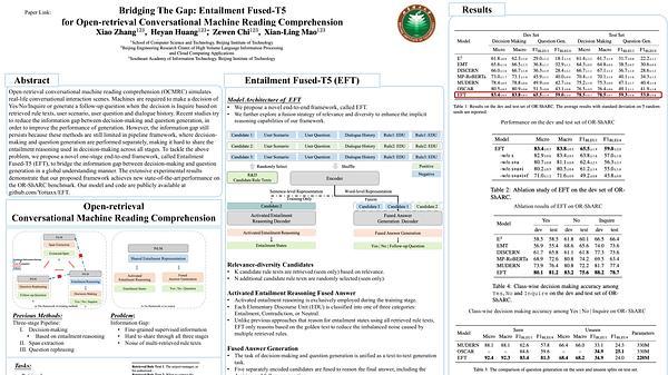 Bridging The Gap: Entailment Fused-T5 for Open-retrieval Conversational Machine Reading Comprehension