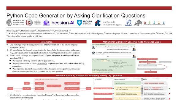 Python Code Generation by Asking Clarification Questions