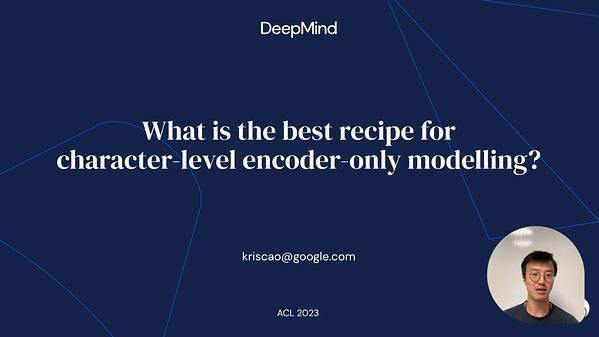 What is the best recipe for character-level encoder-only modelling?