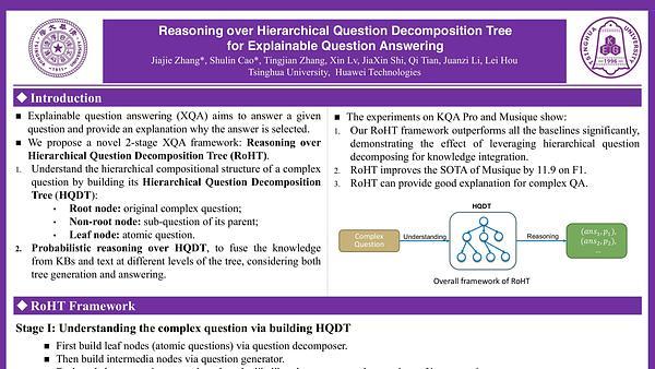 Reasoning over Hierarchical Question Decomposition Tree for Explainable Question Answering