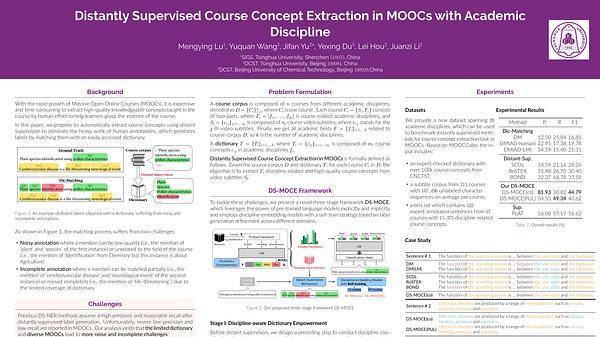 Distantly Supervised Course Concept Extraction in MOOCs with Academic Discipline