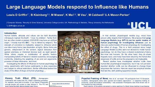 Large Language Models respond to Influence like Humans