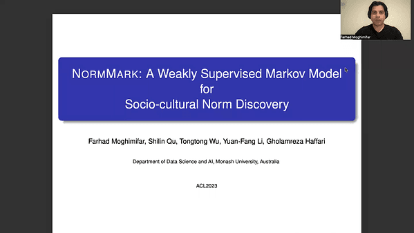 NormMark: A Weakly Supervised Markov Model for Socio-cultural Norm Discovery