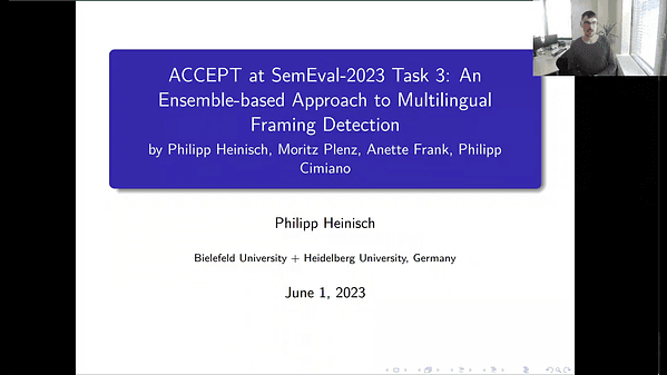 Team ACCEPT at SemEval-2023 Task 3: An Ensemble-based Approach to Multilingual Framing Detection