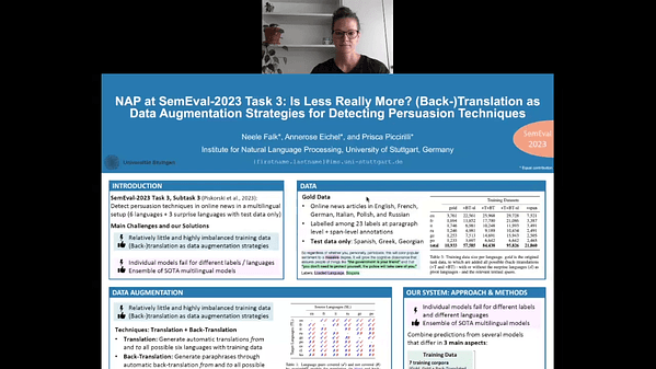 NAP at SemEval-2023 Task 3: Is Less Really More? (Back-)Translation as Data Augmentation Strategies for Detecting Persuasion Techniques