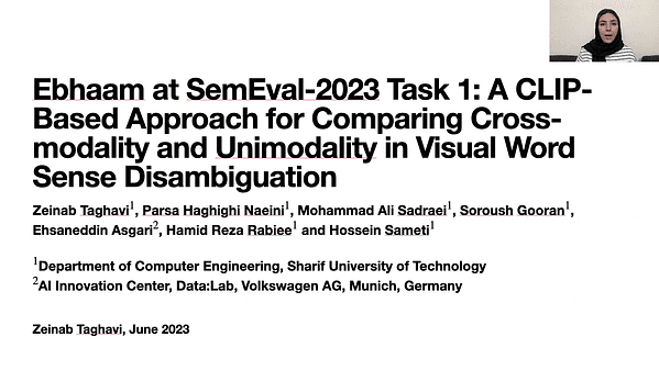 Ebhaam at SemEval-2023 Task 1: Comparing Cross-Domain and Same-Domain CLIP-Based Approaches for Visual Word Sense Disambiguation