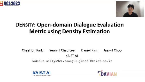 DEnsity: Open-domain Dialogue Evaluation Metric using Density Estimation