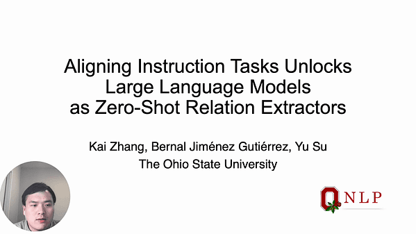 Aligning Instruction Tasks Unlocks Large Language Models as Zero-Shot Relation Extractors