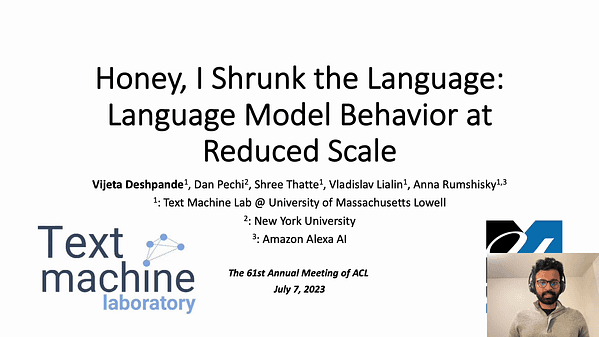 Honey, I Shrunk the Language: Language Model Behavior at Reduced Scale.