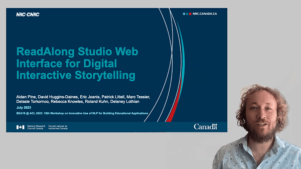 ReadAlong Studio Web Interface for Digital Interactive Storytelling
