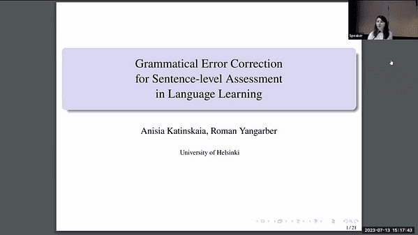 Grammatical Error Correction for Sentence-level Assessment in Language Learning